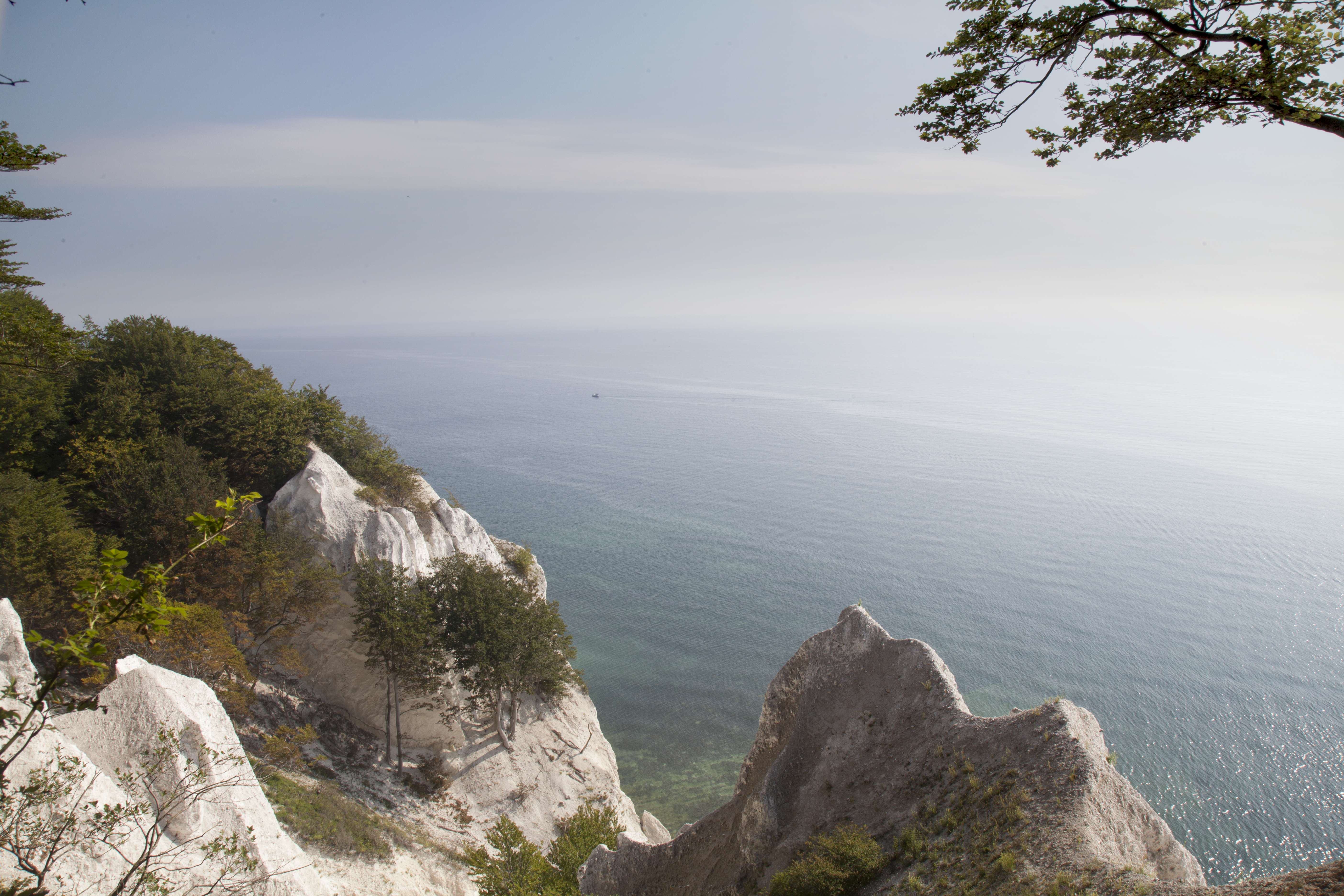 Chalk cliffs of Møns Klint on the Baltic Sea