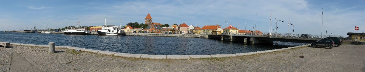 Stege auf der Insel Mön